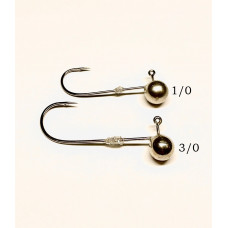 Kvalitatīvas 5g volframa jig galvas ar 1/0 un 3/0  kvalitatīviem un asiem Mustad āķiem