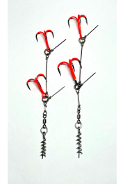 Augstas kvalitātes 20 un 23cm  stinger sistēmas ar BKK UV trīsžubur āķiem