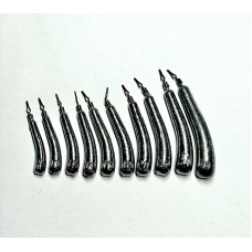 Svini drop shotam ar klipsi - banānveida formas 8-40g