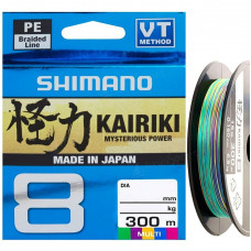 Pītā aukla SHIMANO KAIRIKI 8 PE BRAID 300M, Multocolor