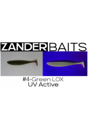 ZanderBaits silikona māneklis Zander Shaker 5’ 12,5cm #4-Green LOX UV Active