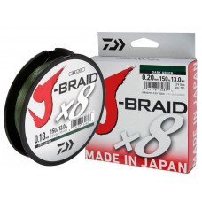 Daiwa J-Braid X8 Dark Green 150m