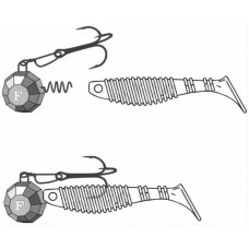 FANATIK FITTED CORKSCREW - Ieskrūvējamā džiggalva