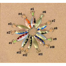 Latvijas meistara Viktora roku darbs- vizuļi 12-22gr (kapars, misiņš, bronza)