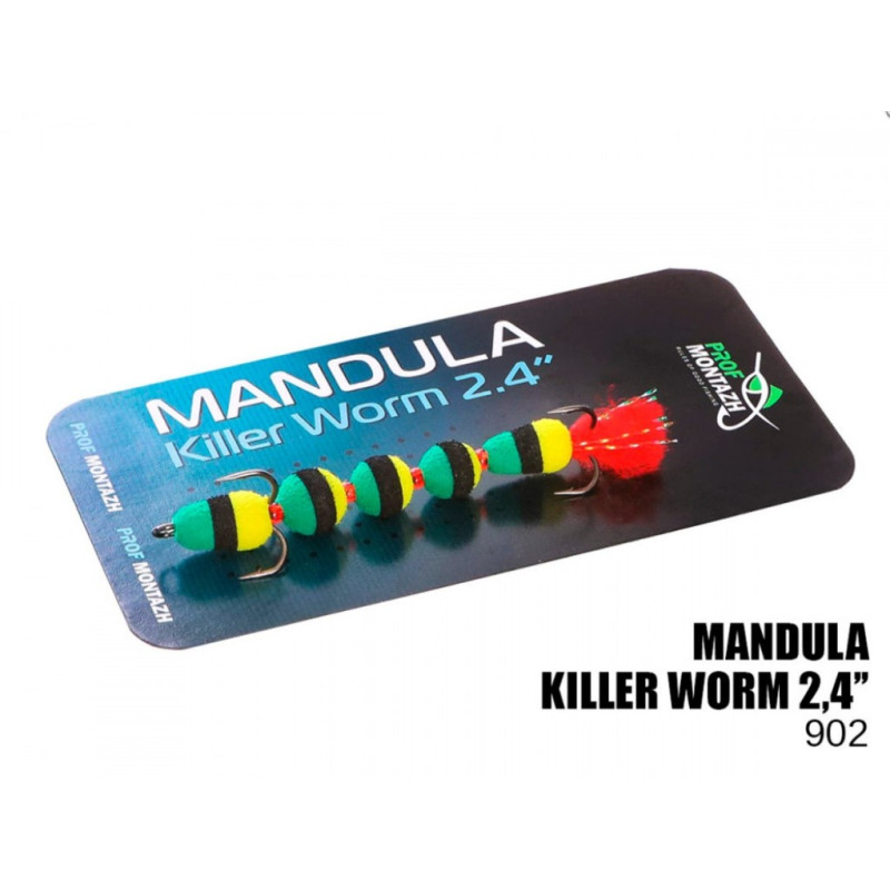 Prof Montazh mikro mandula Killer Worm 60mm #902