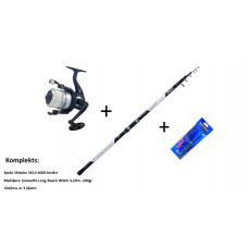 Komplekts butēm Lineaeffe Longbeach Surf 4,20m -200g+Shizuka SK-14 60+sistēma