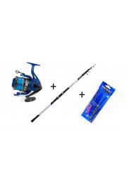 Komplekts butēm Lineaeffe Longbeach Surf 4,20m -200g+Lineaeffe Sea Explorer 6000+sistēma