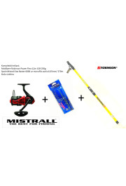 Komplekts butēm Robinson Power Flex 4,20m 100-250g + Mistrall Sea Baster 6000 +sistēma