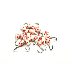 Volframa mormiška balta ar košiem punktiem