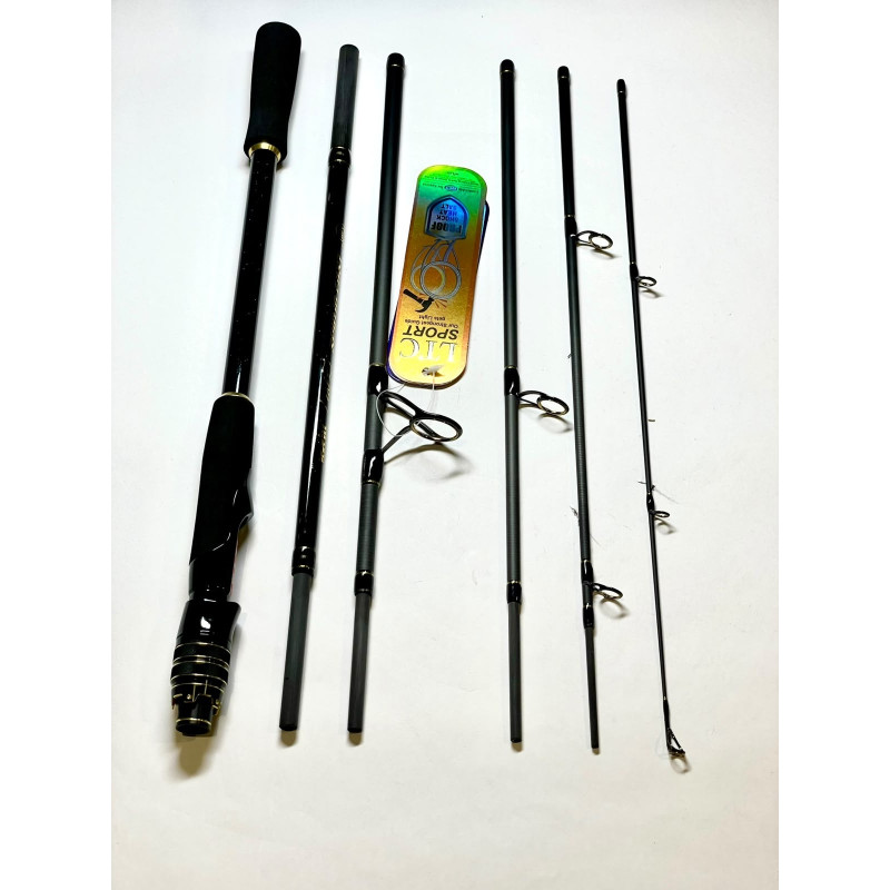 WFT Penzill Leaf Travel spin 2,20m 7-38g 6 daļīgs spinings ceļotājiem