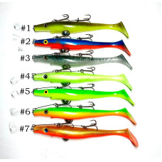 Aprīkotas gumijas zivis Pig Shad Junior 20cm (vietējā meistara ražojuma)