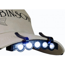 Lukturītis Robinson LED- cepures nadziņam, 5 diodes