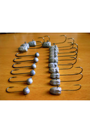 Jig galvas Luretex Glider no 1g, 2g, 3.5g. ar #8 āķi.