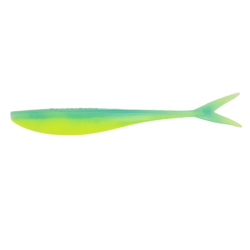 ZanderBaits silikona DROP SHOT māneklis V-Tail FAT 5.5’ 14cm #1-El Classico UV Active