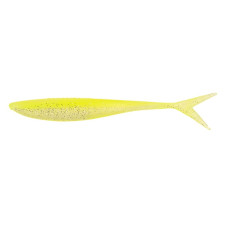 ZanderBaits silikona DROP SHOT māneklis V-Tail FAT 5.5’ 14cm #9-Lemon Ive UV Active